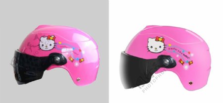 粉色儿童盔
