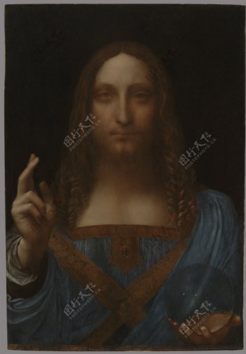 达芬奇油画耶稣