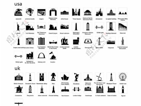 250个各国城市地标图片
