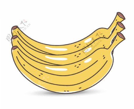 手绘香蕉