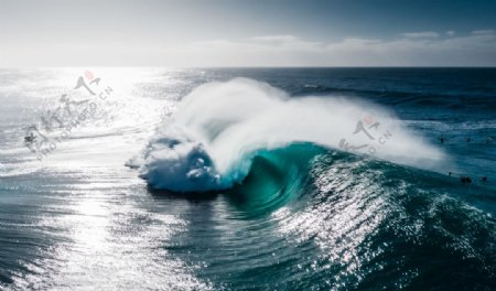 海浪背景素材图片