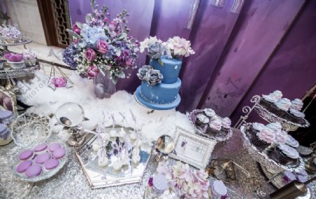 紫色婚礼图片