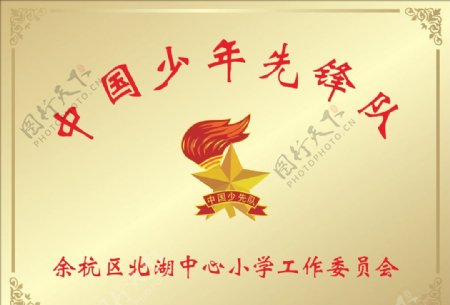 中国少年先锋队铜牌图片