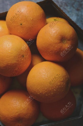 橙子桔子水果背景海报素材图片