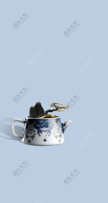 创意茶壶素材图片