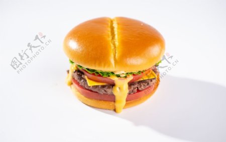 芝士牛肉汉堡图片
