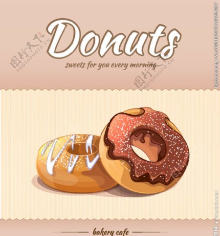 面包店甜甜圈广告图片