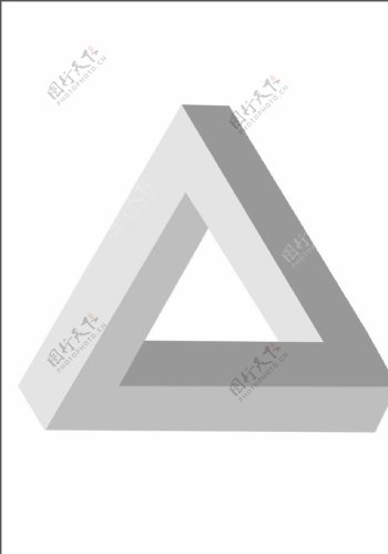 立体三角形元素图片