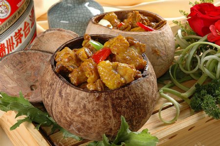 豫菜海南椰子鸡图片