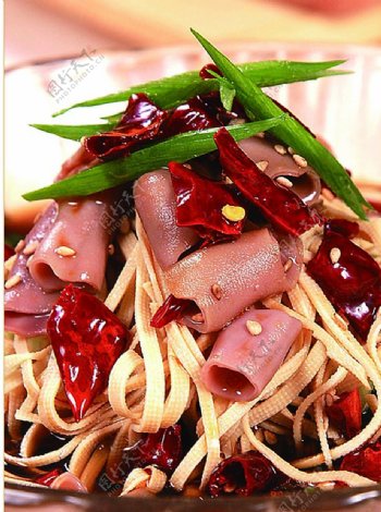 豫菜捞汁海肠干豆腐图片