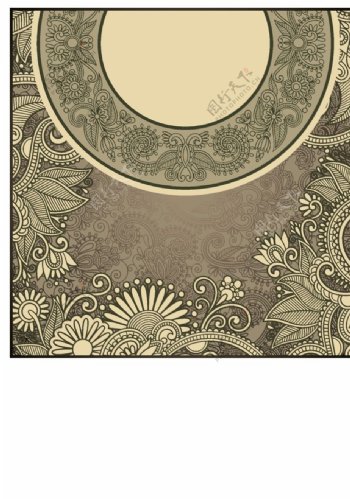 印度花纹底纹背景图片