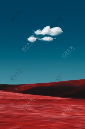 红土白云图片