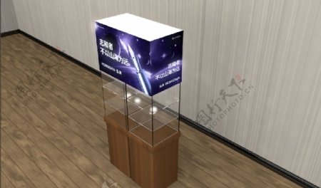 柜子模型展示柜模型玻璃柜模图片