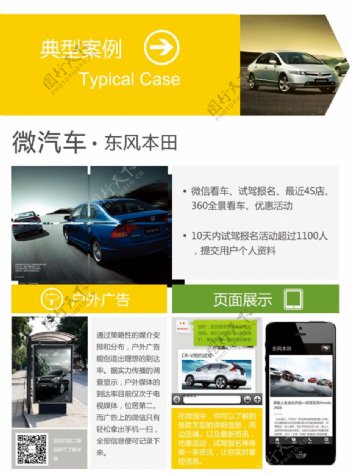 微汽车品牌服务手册PSD素材