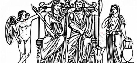 向量的地狱和他的妻子普西芬尼插图