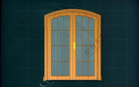 门窗构件之大门3D模型大门028