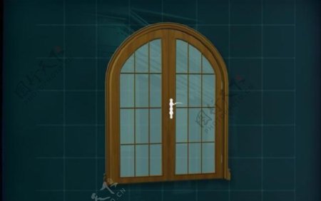 门窗构件之大门3D模型大门026