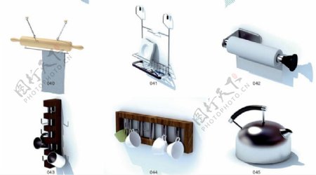 水壶装饰素材3D模型素材