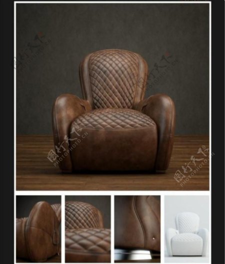 豪华椅子3模型素材