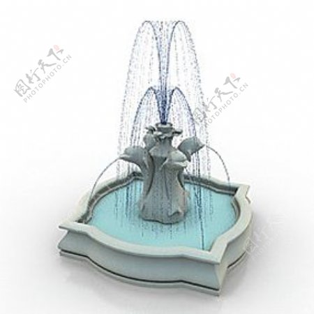 喷水池喷泉Fountain01