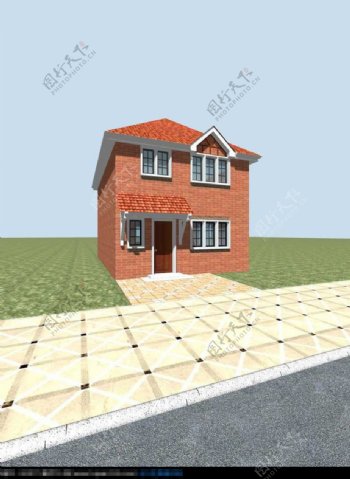 3d建筑别墅模型