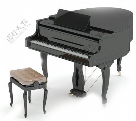 3DMAX钢琴模型