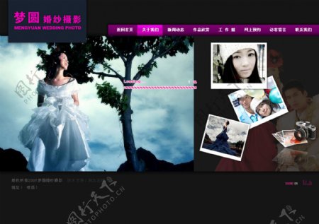 婚纱网站整站设计方案图片