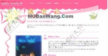 日本个人家庭网站模板