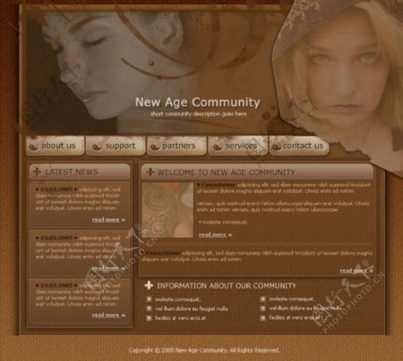 纹身机构介绍网页模板