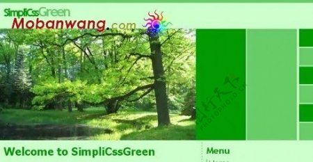 绿色森林BLOG网页模板