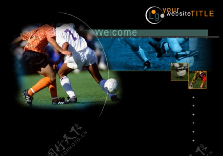 足球主题网页模板