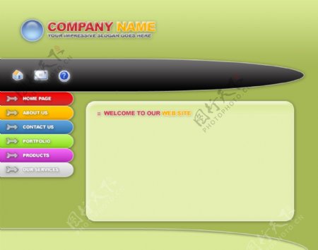 欧美设计公司网站模板