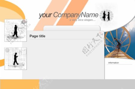 欧美简单商业公司网站模板