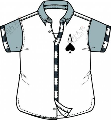 扑克王子短袖