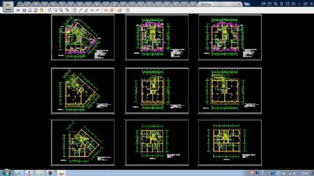 现代化多层住宅CAD平立面图纸