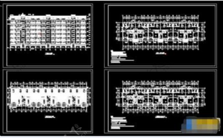 小区7层多层住宅楼建筑设计cad施工图纸