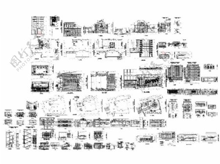 宾馆建筑cad图纸