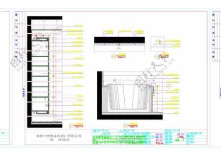 立面剖面图cad图纸