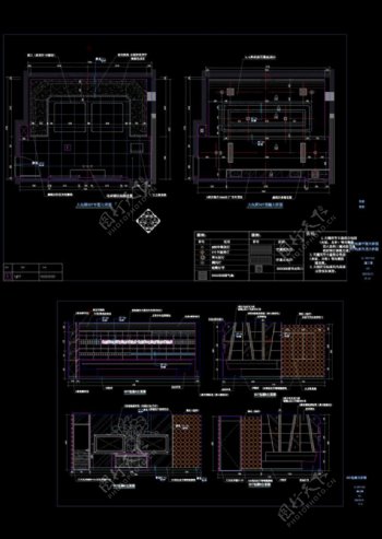 包厢平立面图cad设计稿