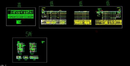 高低压配电系统图CAD图纸