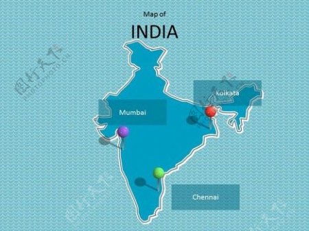 印度地图模板