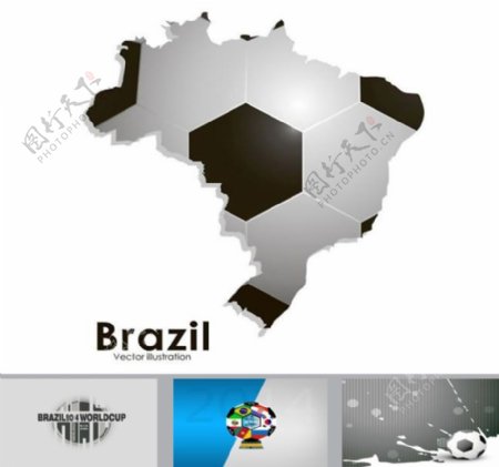巴西世界杯ppt模板下载