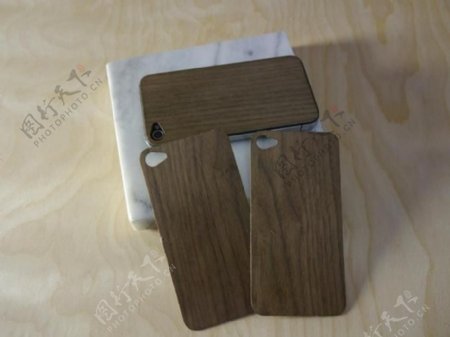 iPhone44木材单板背面