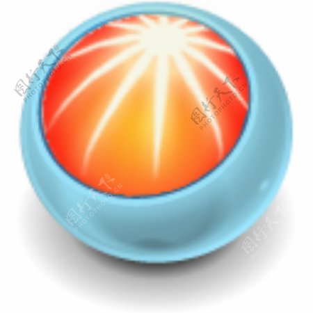 水晶3D球体图标