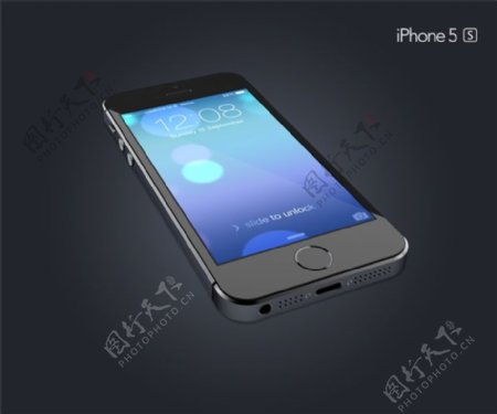 黑色iPhone5S模型