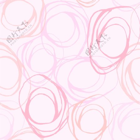 粉色简约抽象圆环壁纸素材下载