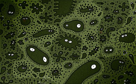 绿色细菌背景