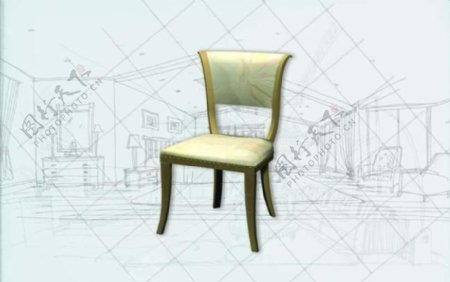 国际主义家具椅子0533D模型