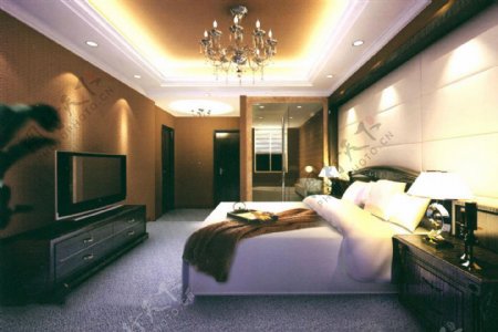 酒店卧室模型