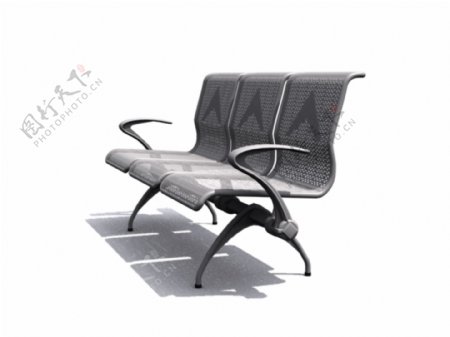 移动大厅公共座椅3D模型